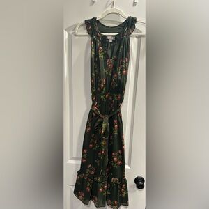 Floral Green Dress